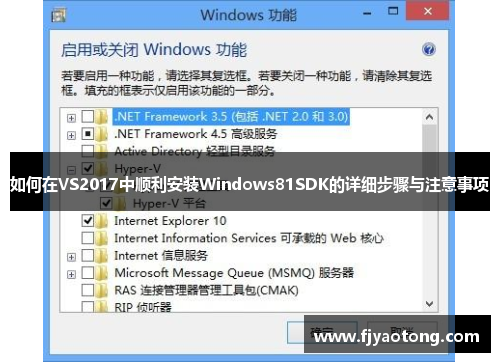 如何在VS2017中顺利安装Windows81SDK的详细步骤与注意事项