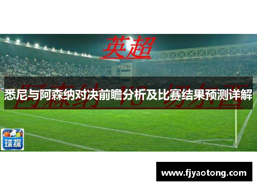 悉尼与阿森纳对决前瞻分析及比赛结果预测详解